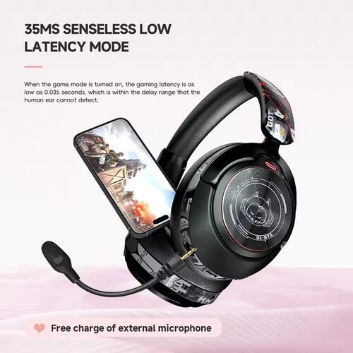 Hand Painted ANC Wireless Headphones Bluetooth Headset