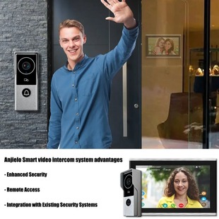 Tuya metal doorbell video intercom system touch monitor