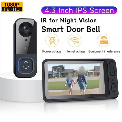 Video Doorbell Indoor Color Display Video Doorphone Camera