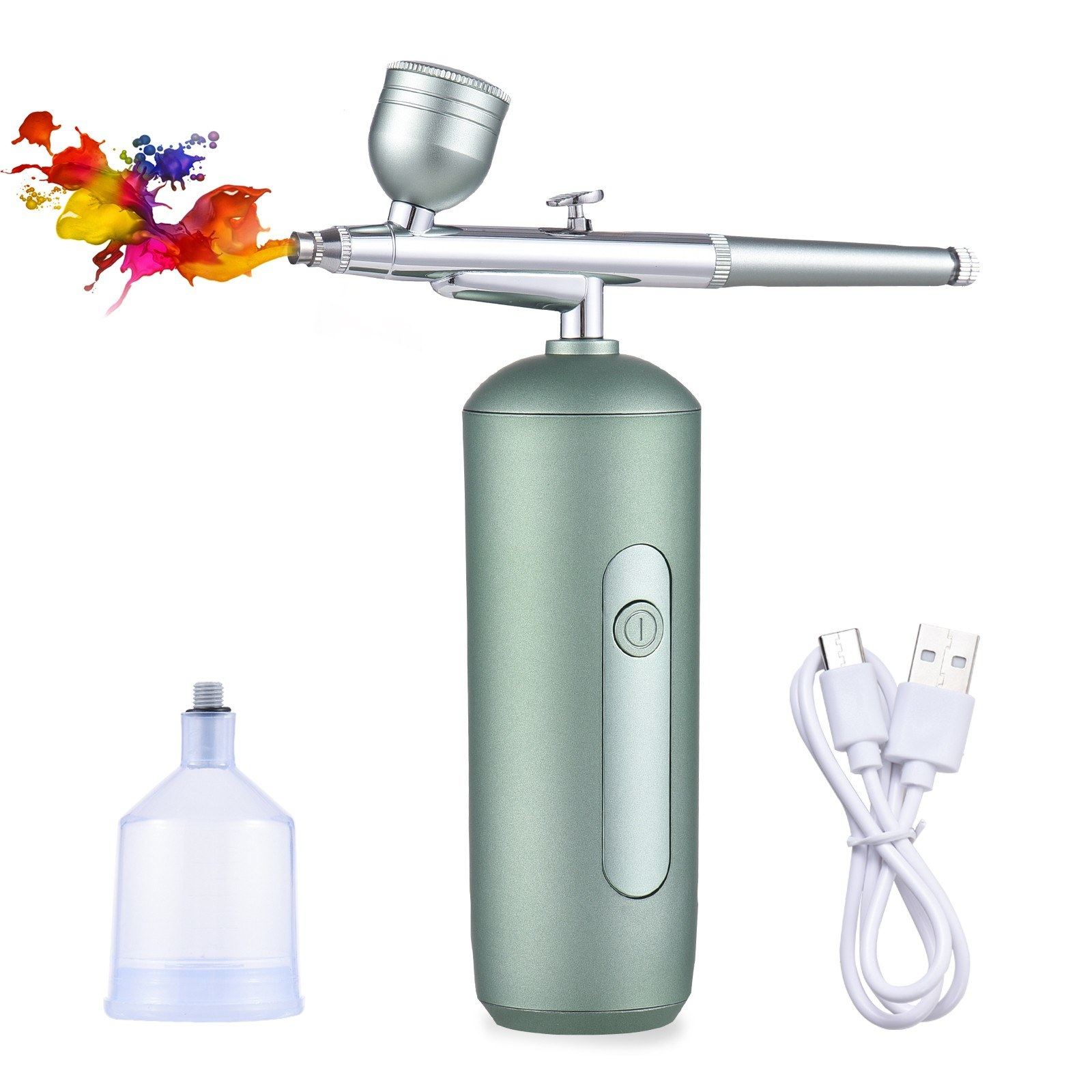 Portable Airbrush with Compressor Handheld Cordless Air Brus