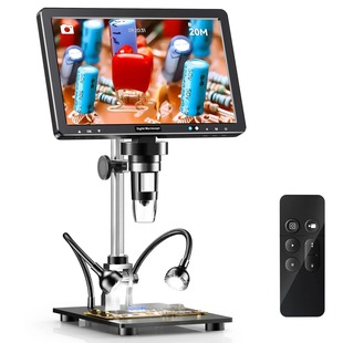 10.1'' HDMI Digital Microscope 2000X Coin Microscope 20MP