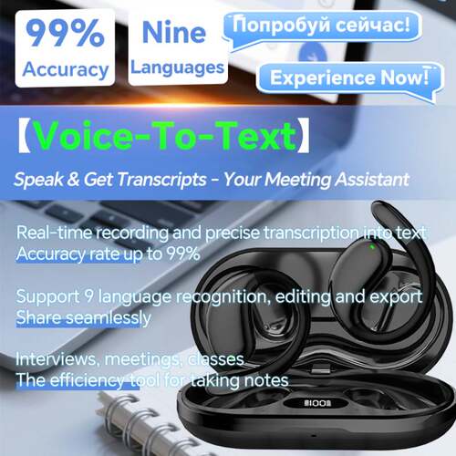 AI Translator Headphones 164 Languages translation Earbuds