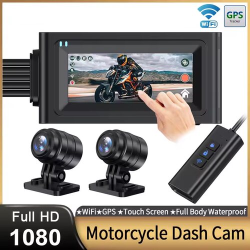 Motorcycle Camera Wifi GPS Motocycle DVR HD 1080P Dash Cam