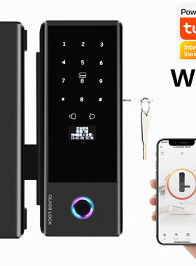 Smart Lock Glass Door Lock WiFi Tuya APP Fingerprint