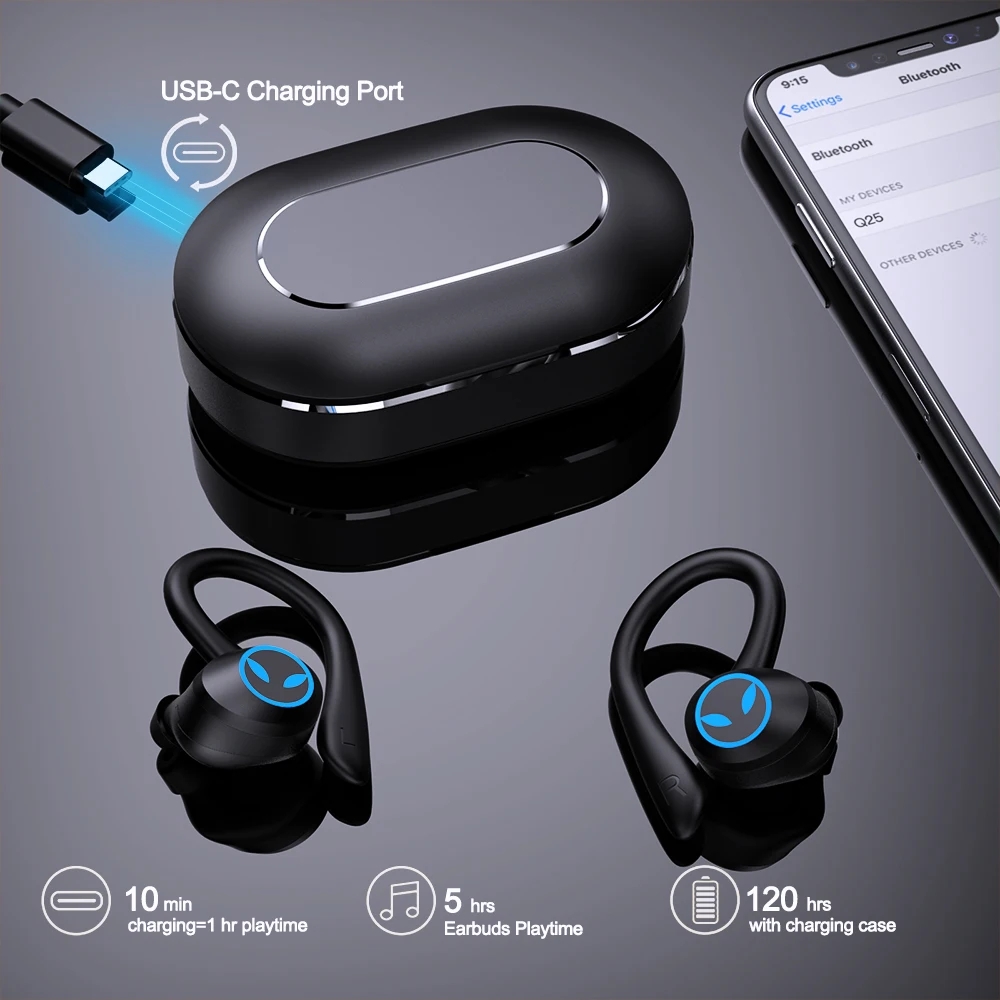 Q25 Pro Noise Cancelling Wireless Earphones Bluetooth