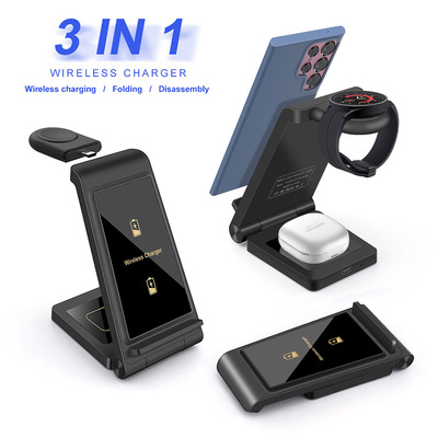 3 in 1 25W Wireless Charger Dock Station for Samsung S22Ultr