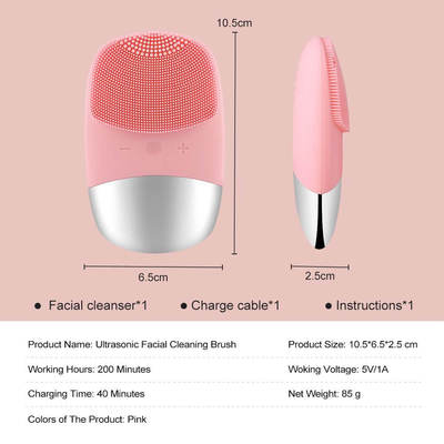 Silicone Face Brush Cosmetology Devices Vibrating Massager M