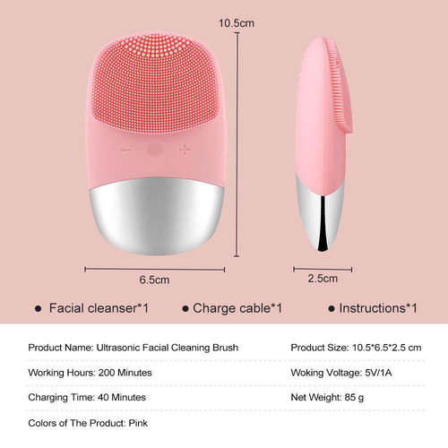 Silicone Face Brush Cosmetology Devices Vibrating Massager M