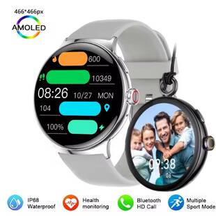 AMOLED Pixel 3 Smart Watch Bluetooth Call Smartwatch
