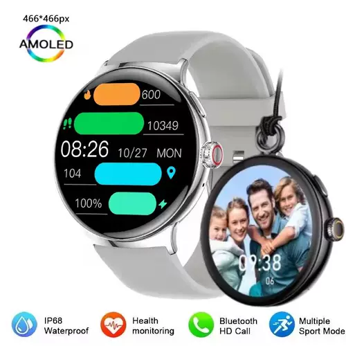 Amoled Pixel 3 Smart Watch Bluetooth Call Smart Wwatch