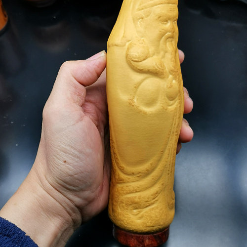 丰一阁精品套模福星佛像花模葫芦摆件红樱木封底匏器收藏级天然