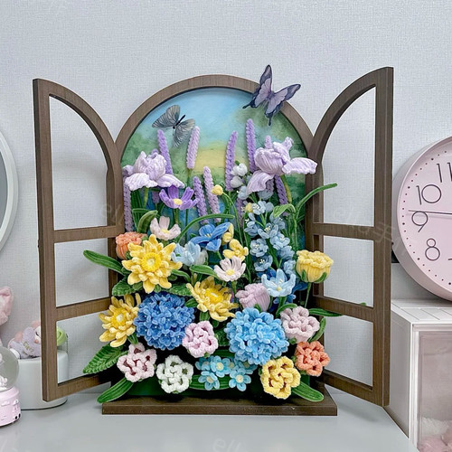 莫奈花园相框花束diy材料包