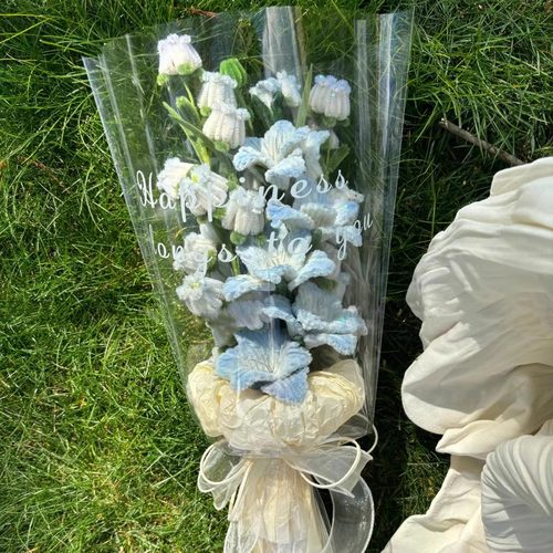 diy风铃花花束手工材料包扭扭棒