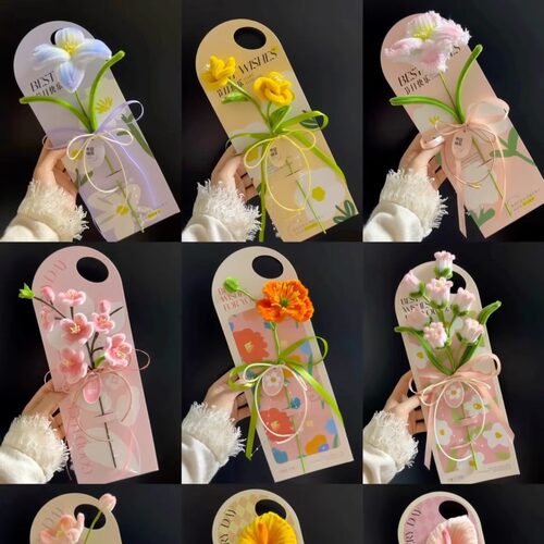 成品母亲节手工卡片花礼物送妈妈