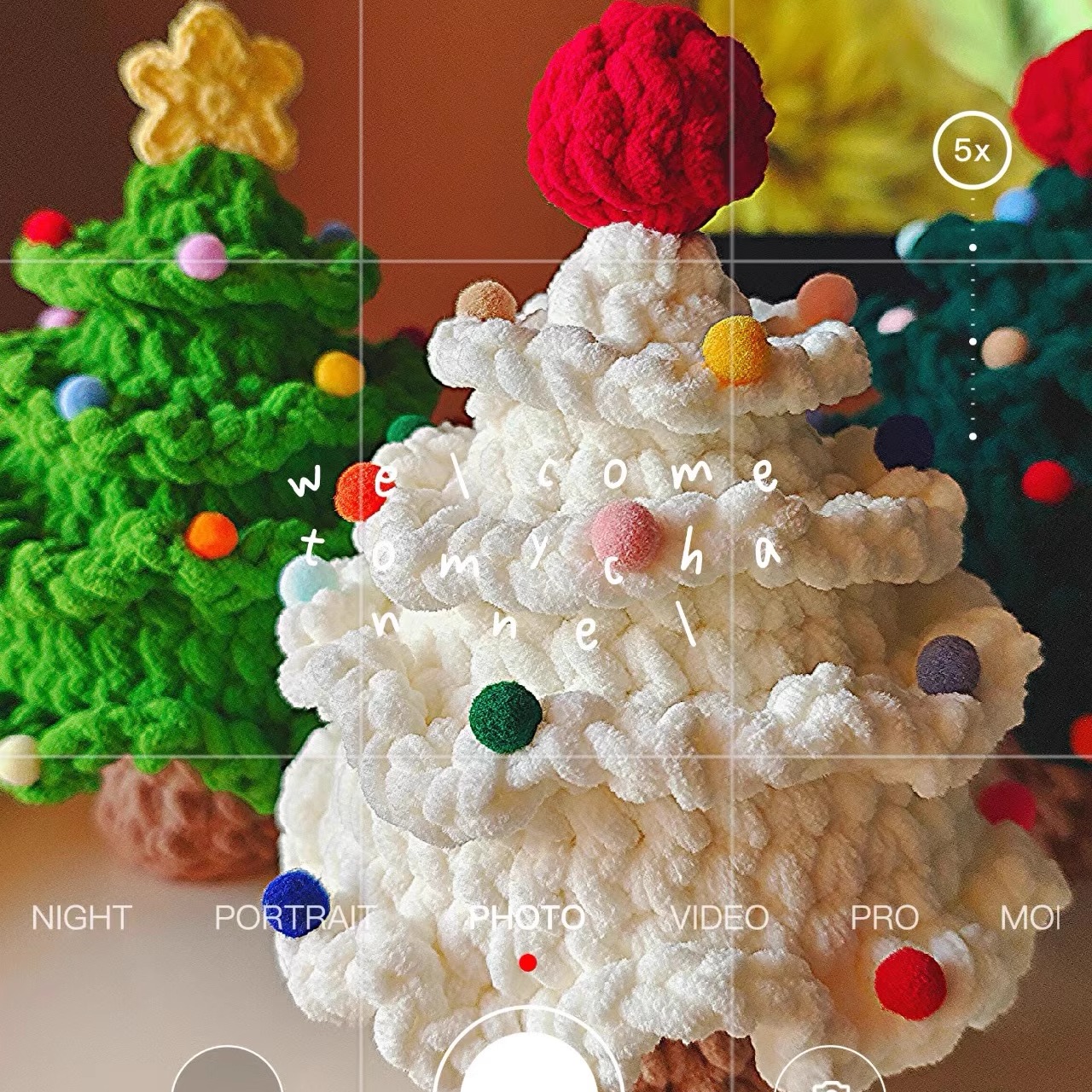 圣诞树手工编织diy材料包