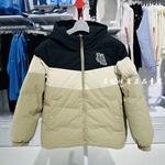 李宁童装2024冬季新品男大童运动生活系列宽松舒适保暖连帽羽绒服