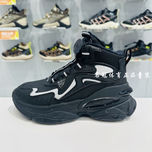 李宁儿童二棉鞋2024冬季新款男童加绒保暖运动鞋中帮户外休闲鞋