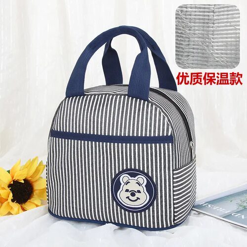 保温手提袋饭盒袋手拎便当饭包上班新款手提袋子防油铝箔学生饭袋