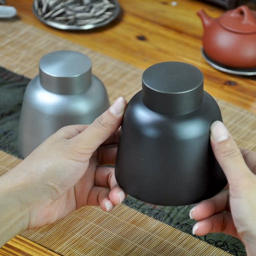 ykhd磨砂2两纯锡罐茶叶罐