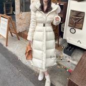 韩国代购 狐狸大毛领修身 长款 现 羽绒服 冬保暖加厚显瘦鸭绒外套