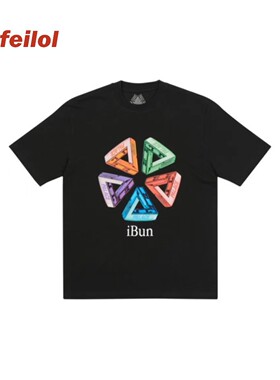 现货 Palace 21FW Ich Bun T-Shirt 三角形LOGO印花圆领短袖T恤