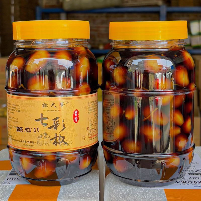 广西椒大爷七彩椒酸辣泡椒大瓶