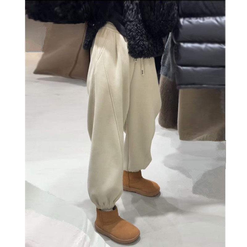 加绒裤子女2025新款爆款加厚卫裤宽松直筒休闲裤显瘦束脚阔腿裤,女装/女士精品,休闲裤,淘宝优惠券,粉丝福利购,淘宝优惠卷