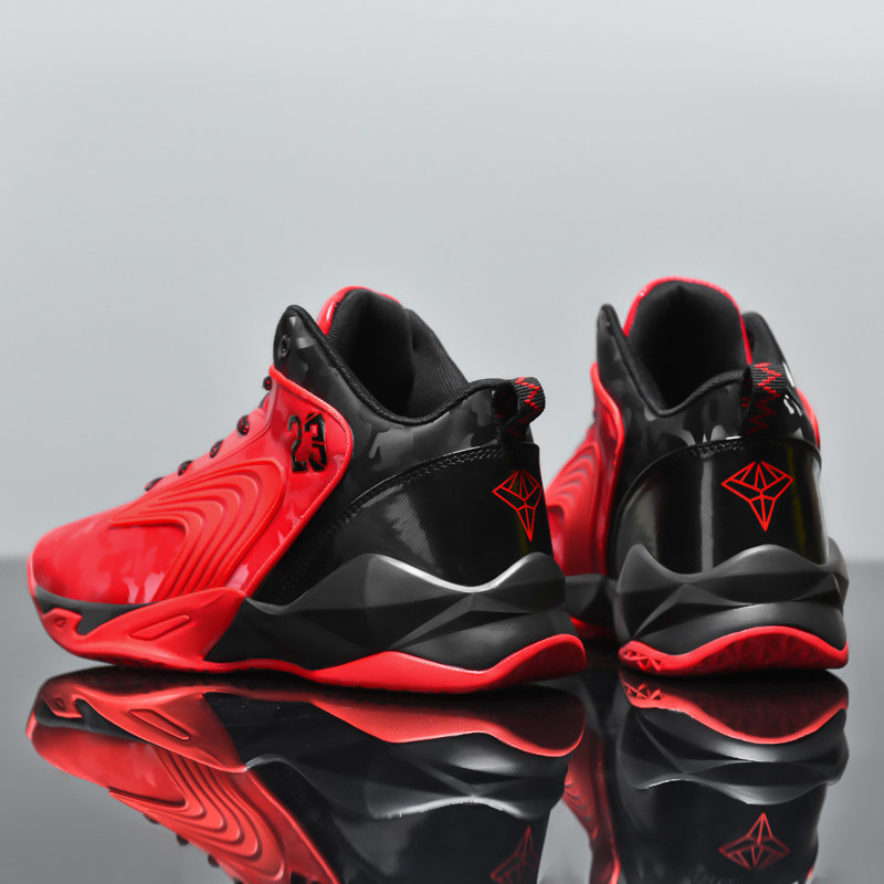 正品牌官方团购高帮运动鞋男新款秋季本命年球鞋透气蛇年红色防滑