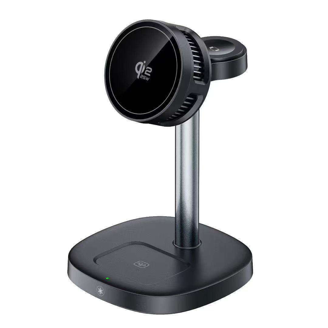 新品25w QI2.2认证半导体制冷降温三合一无线充电器支架磁吸快充,3C数码配件,手机充电器,淘宝优惠券,粉丝福利购,淘宝优惠卷