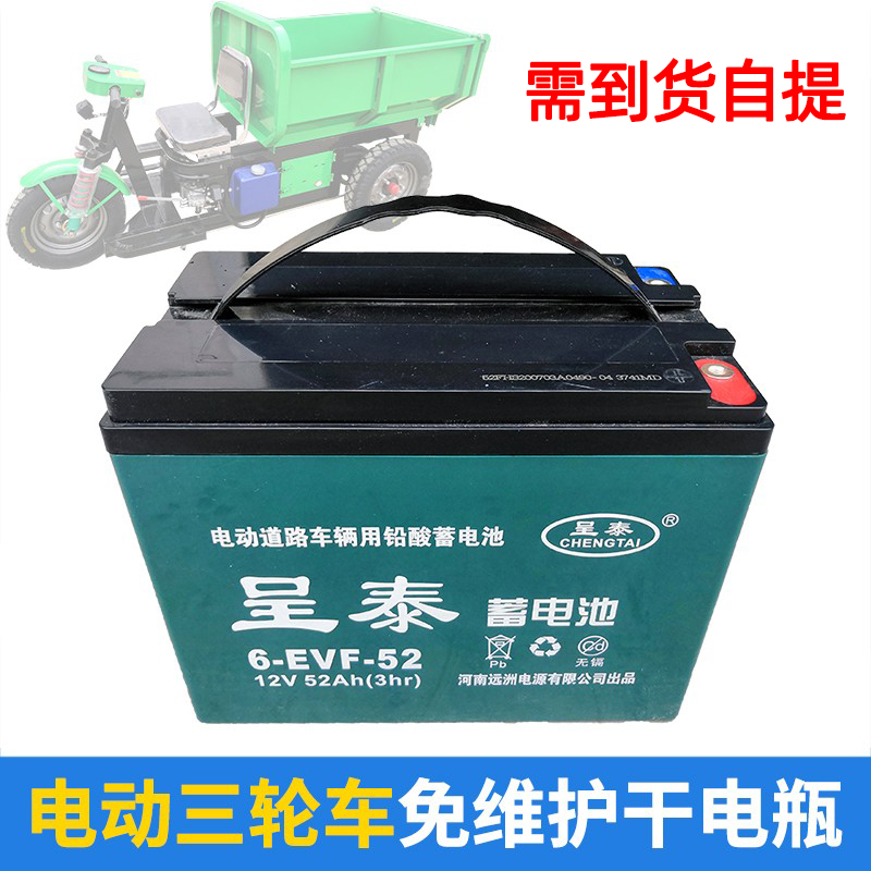 48V52AH免维护干电瓶呈泰黑金电