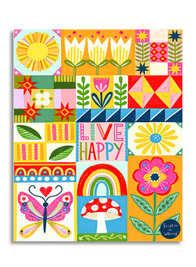 【一口价】插画师Abbie Rosie英文花朵客厅装饰画挂画复刻版画芯