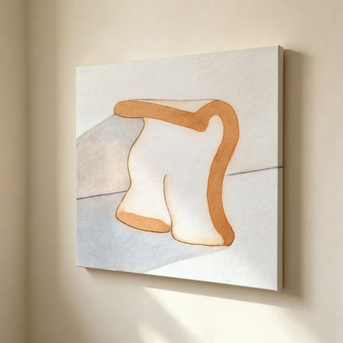 无框画Lilou不规则波浪吐司简约美食早餐餐厅卧室客厅装饰画挂画