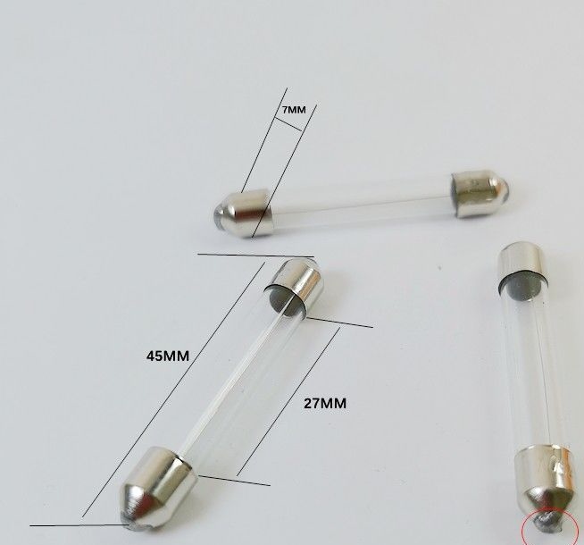 调速器保险丝2A 5A 6A 8A 10A 20A 7X45玻璃保险丝6*44玻璃管