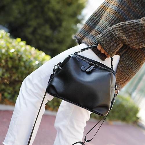 真皮女包2025新款纯牛皮简约手提包高级感小众设计时尚单肩斜挎包