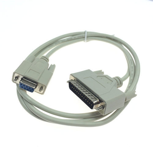 串口线转并口线rs232母db9转DB25公针连接线com口9孔数据线转接线