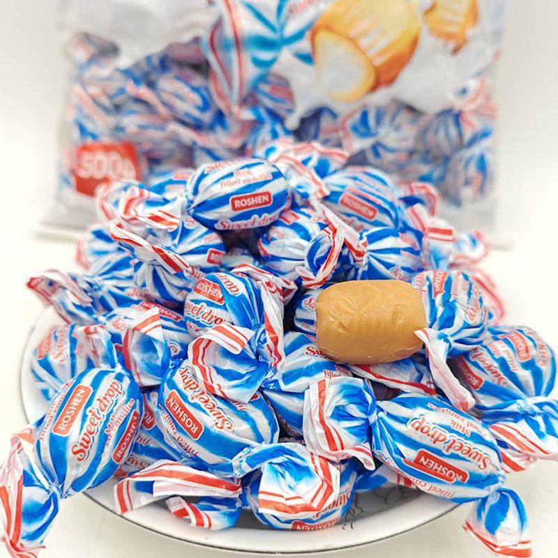 原装进口乌克兰如胜滴滴香奶糖夹心硬糖喜糖牛奶糖年货糖果零食品
