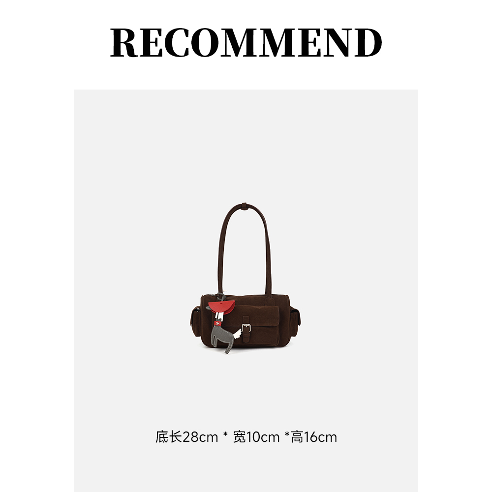 205新款保龄球包立体多口袋手提单肩包甜酷女孩牛皮-K277