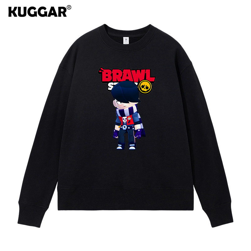 荒野乱斗BrawlStars同款卫衣游戏宽松长袖圆领外套装衣服秋冬男潮