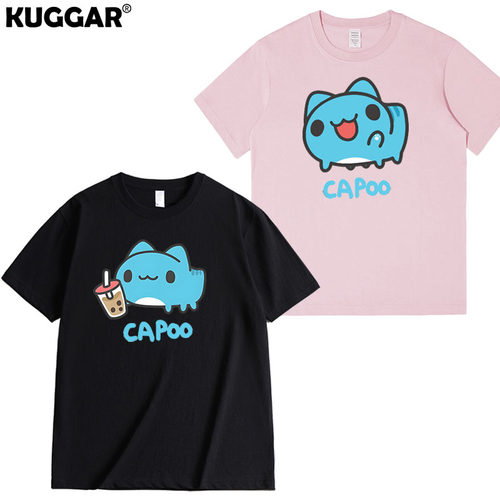猫猫虫咖波同款短袖t恤可爱capoo表情包卡通周边衣服上衣衫男装