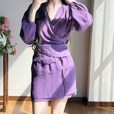 春夏新款超好看洋气收腰衬衫女