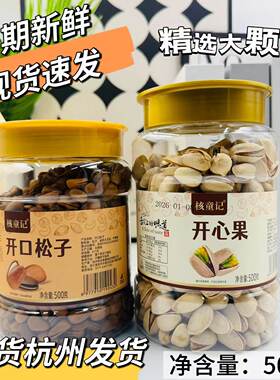 核童记开心果开口松子仁坚果炒货