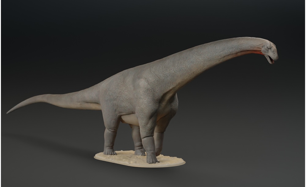 （0136）易道阿根廷龙，GK树脂白模手办模型恐龙周边微缩