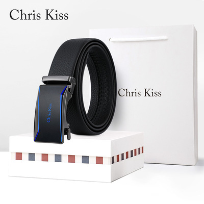 CHRIS KISS官方真皮男士腰带自动扣高端奢侈品头层牛皮正品皮带