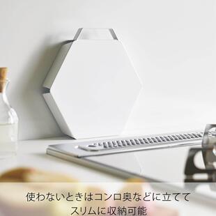 日本山崎实业yamazaki厨房燃气灶盖板罩托盘天然气灶台面遮挡板