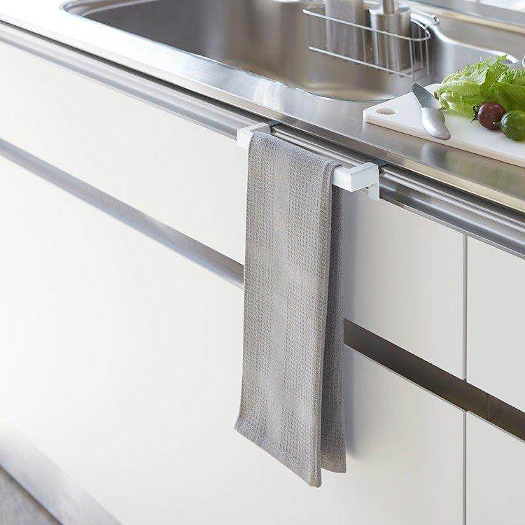 山崎实业免打孔毛巾架