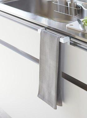 日本山崎实业yamazaki免打孔毛巾收纳架带螺丝锁死固定tower2853