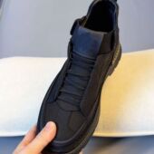 圆头透气透气帆布鞋 秋季 科技布休闲运动男士 秋款 男 马丁靴2025新款