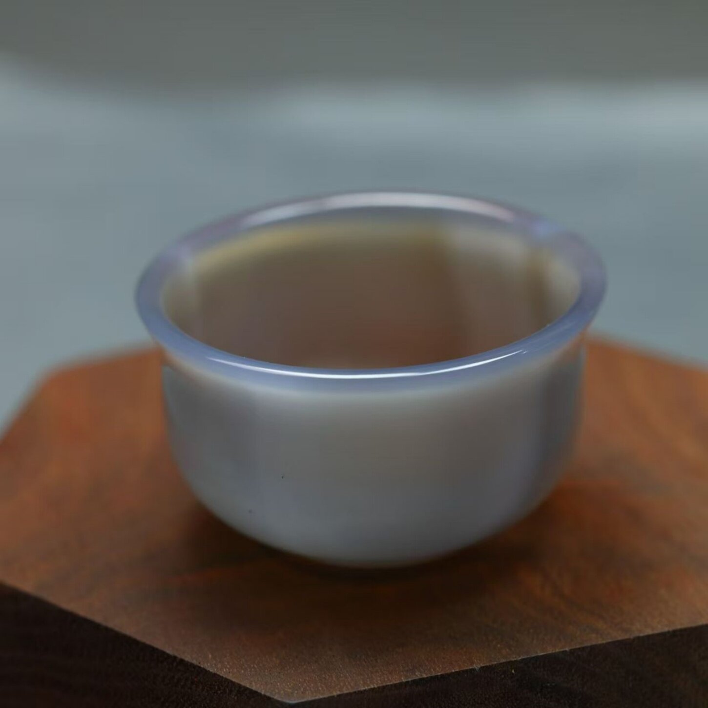 正品天然玉石玛瑙玉髓功夫小茶杯摆件聚宝盆饰品小摆件装饰品礼品