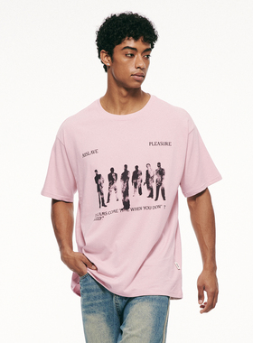 A11SLAVE幻影人像手绘印花短袖春夏季新男女美式圆领宽松休闲T恤