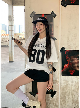 A11SLAVE网眼短袖T恤夏季国潮美式运动户外透气圆领宽松情侣上衣